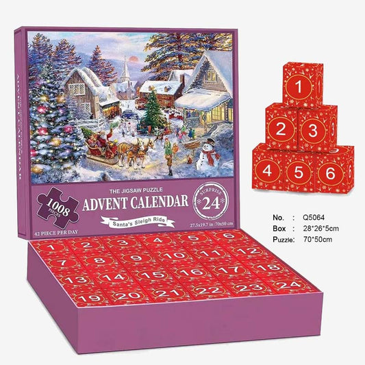 Kerst Countdown Advent Blind Box Puzzel