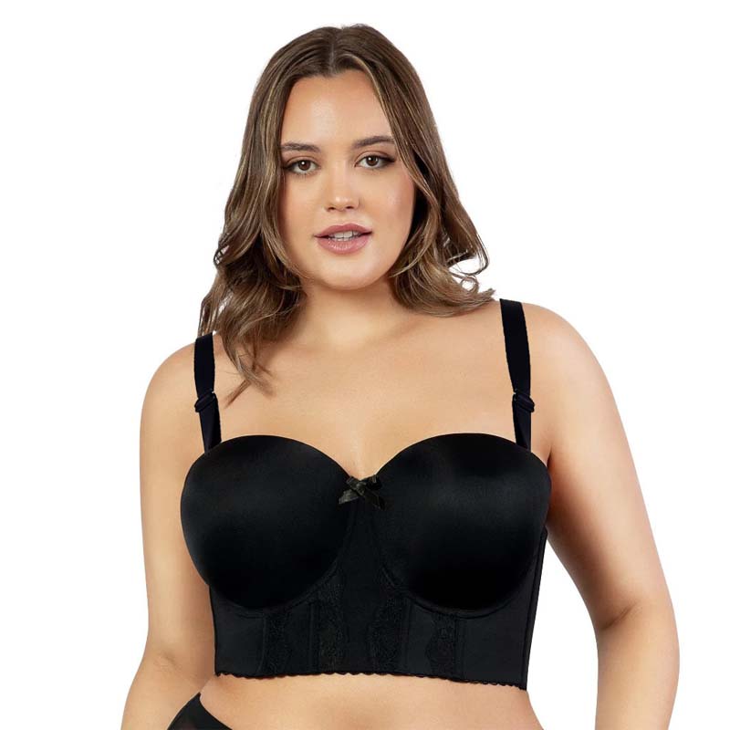 De strapless bh met lage rug