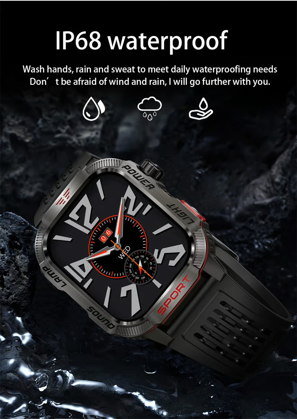 š„70% Korting - Militaire Smartwatch - Android & iOS