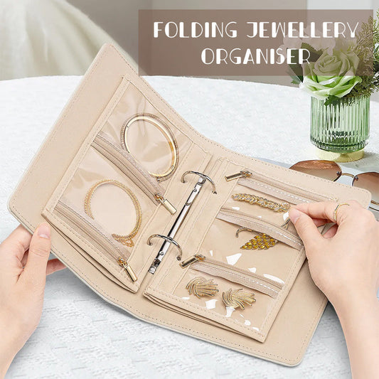 Vikbar smyckes organiser/vouwbare juwelen organiser