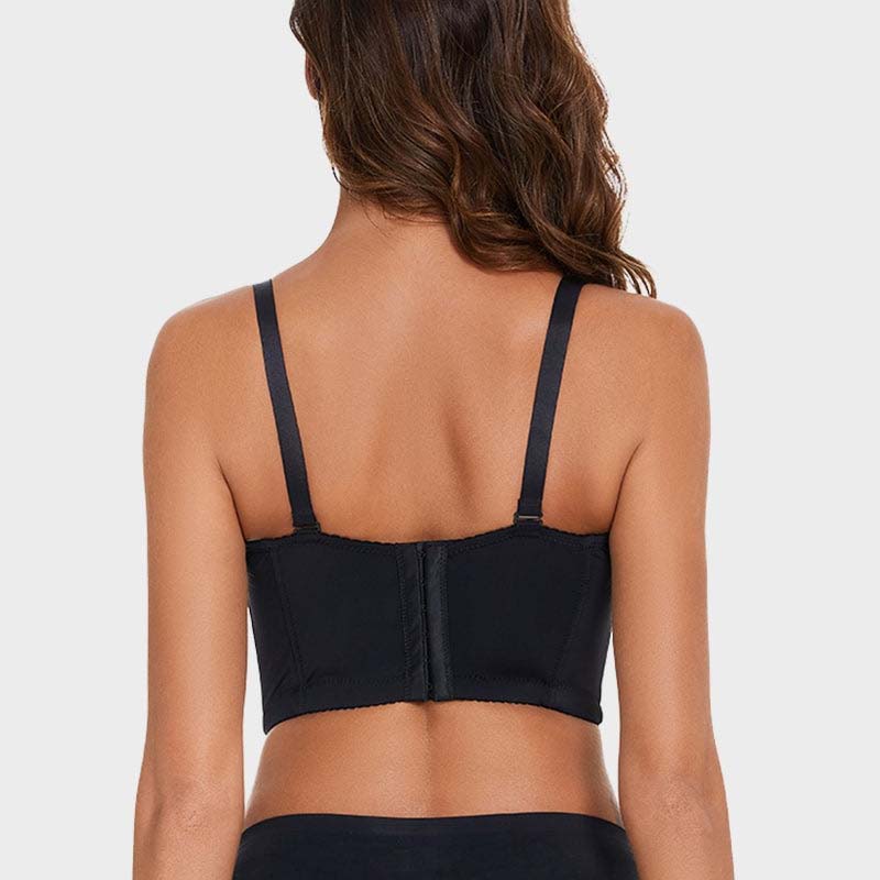 De strapless bh met lage rug