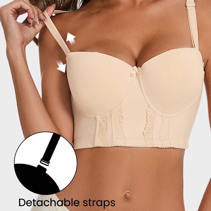 De strapless bh met lage rug