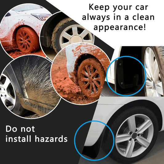 Universele bandenspatborden, Automotive, zonder boren (4 stuks)