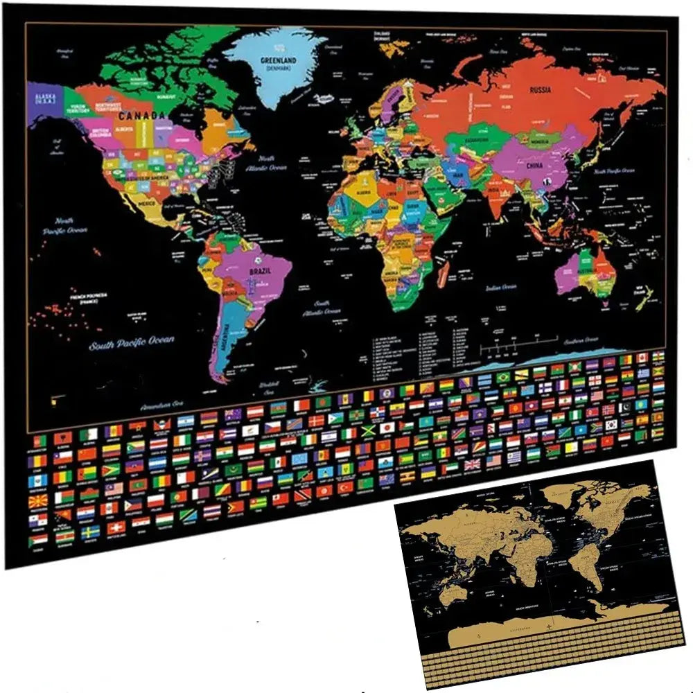 🌍Wereldkaart met krasloten