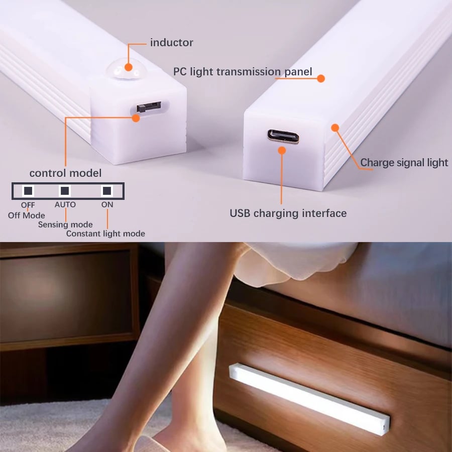 🔥Tijdelijke aanbieding - Oplaadbare LED-lamp (met slimme sensor en magnetisch design)