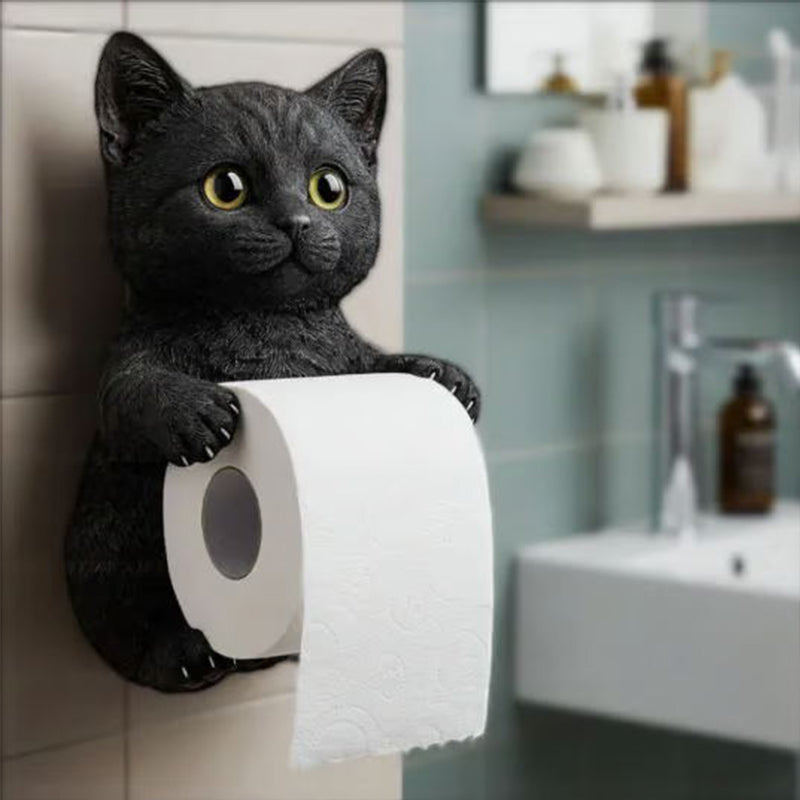 Wandtoiletrolhouder voor katten🐾
