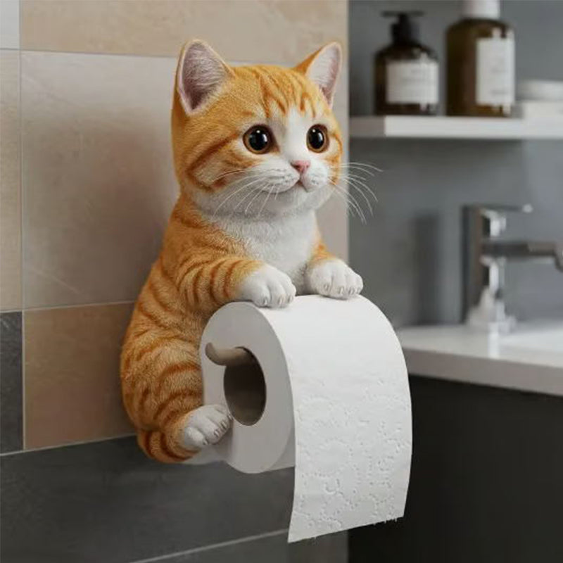Wandtoiletrolhouder voor katten🐾