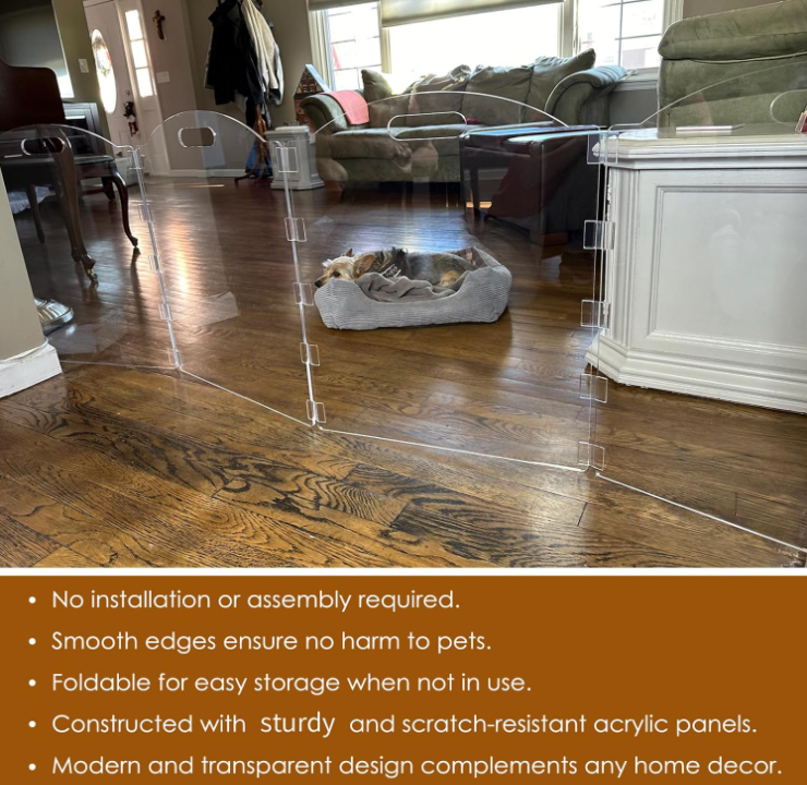 🛡️ Transparant Acrylhek voor Huisdieren