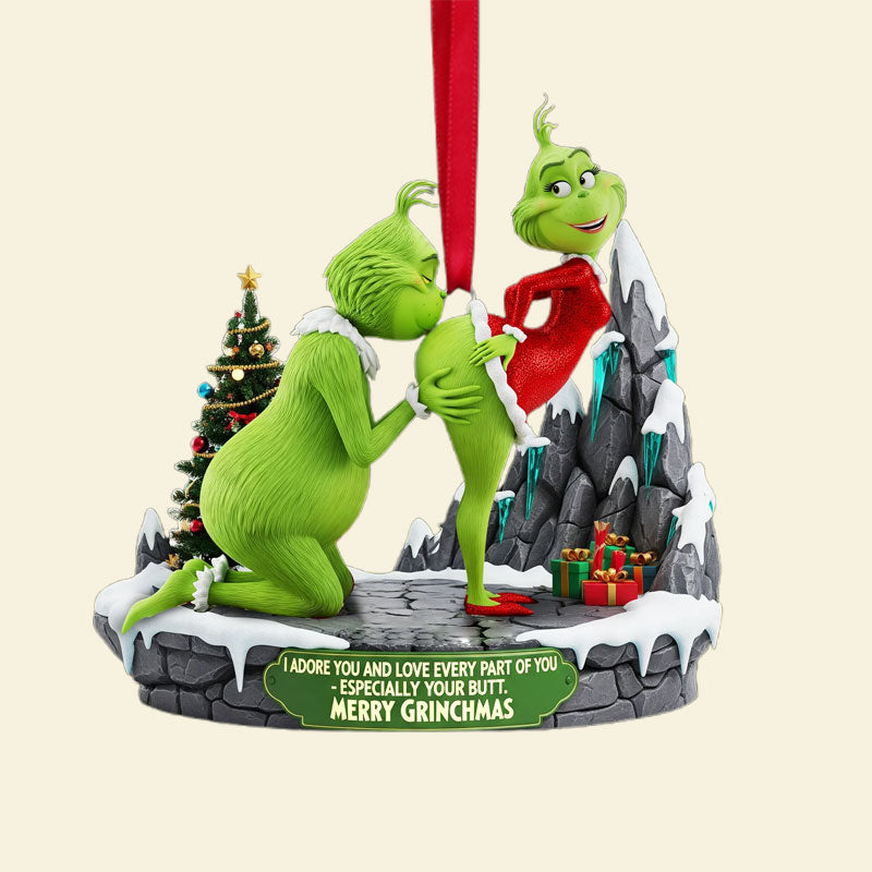 🎄 Ondeugend Groen Paar Ornament - Kerstcadeau 💚