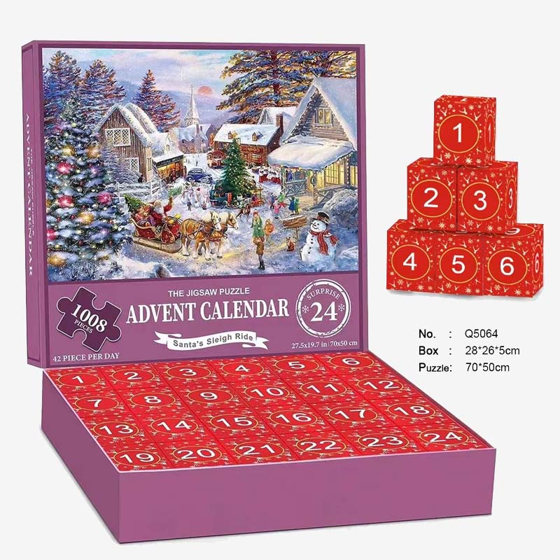 Kerst Countdown Advent Blind Box Puzzel