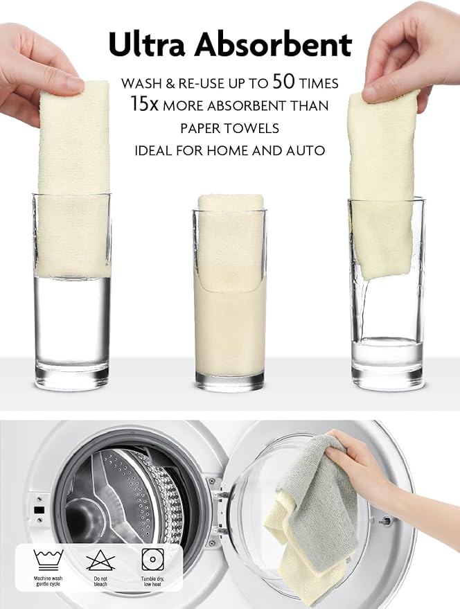♻️Herbruikbare microvezel papieren handdoeken, rol🧻