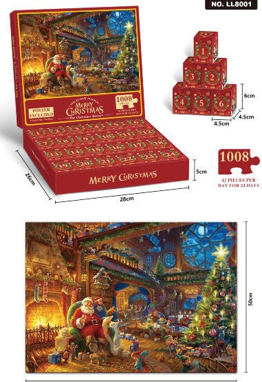 Kerst Countdown Advent Blind Box Puzzel