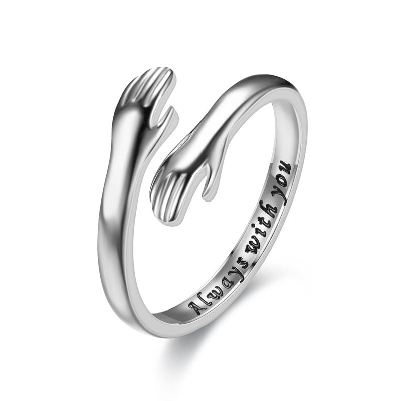 De ring die een liefdevolle knuffel symboliseert