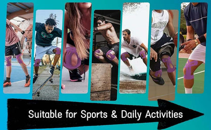 [Kniebeschermers voor sport | Ademende en waterdichte voorgesneden tapes]