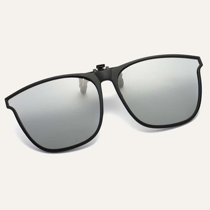 Nieuwe gepolariseerde clip-on zonnebril met flip-up ontwerp