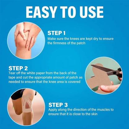 [Kniebeschermers voor sport | Ademende en waterdichte voorgesneden tapes]