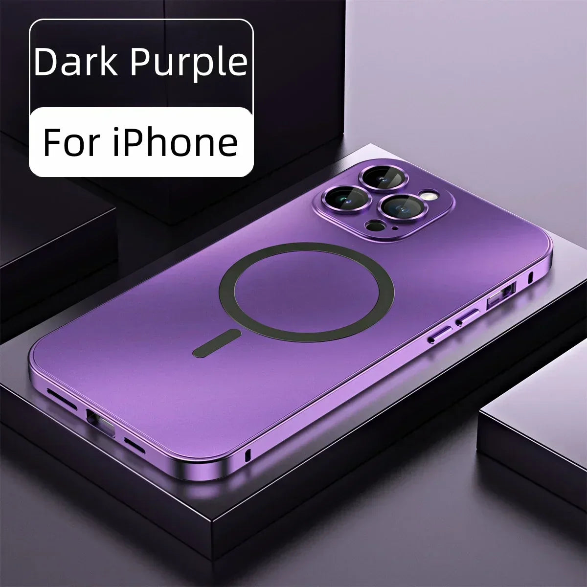 Eenvoudig magnetisch metalen telefoonhoesje voor de iPhone