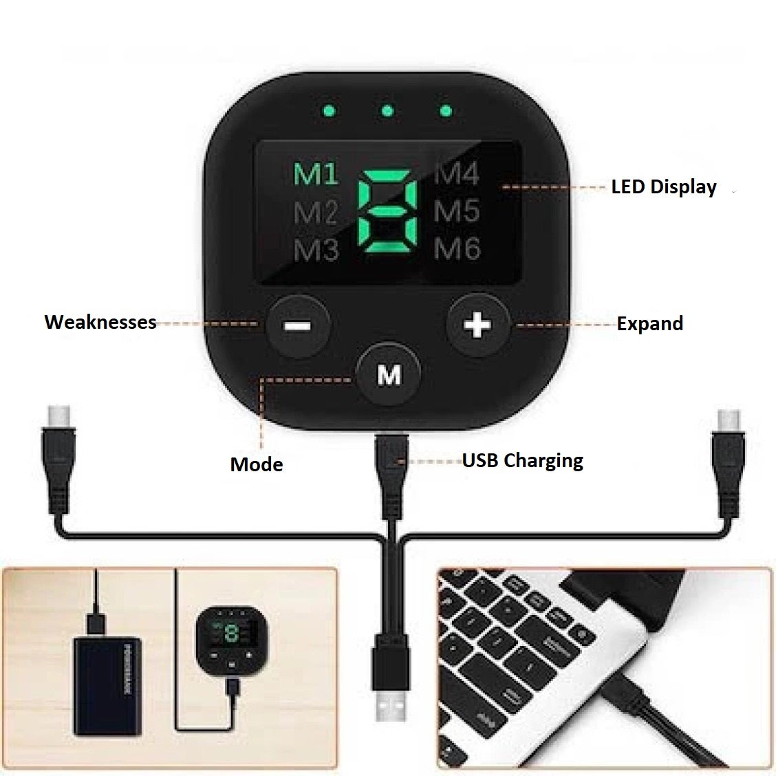 Krachtige buikspierstimulator