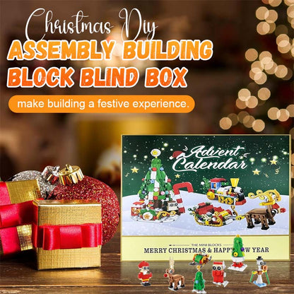 Kerstmis diy montage bouwsteen blind doos