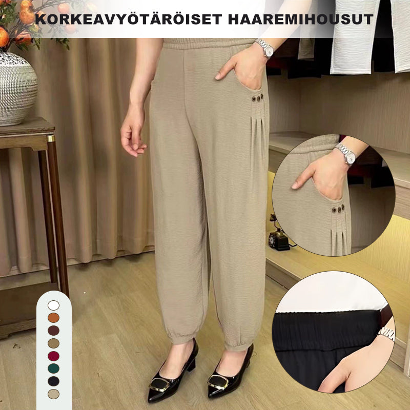 Beperkte tijd 60% korting 💥Hoge harembroek met ijsgladde tailleband