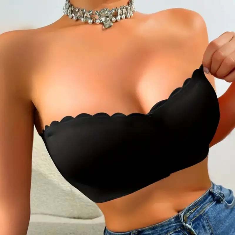 🔥Laatste dag ❤️Naadloze strapless bandeau-bh met voorsluiting