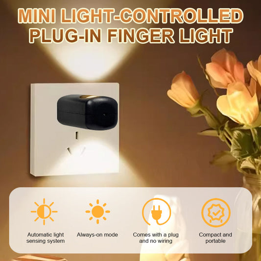 Mini lichtgestuurd Plug-In vingerlicht