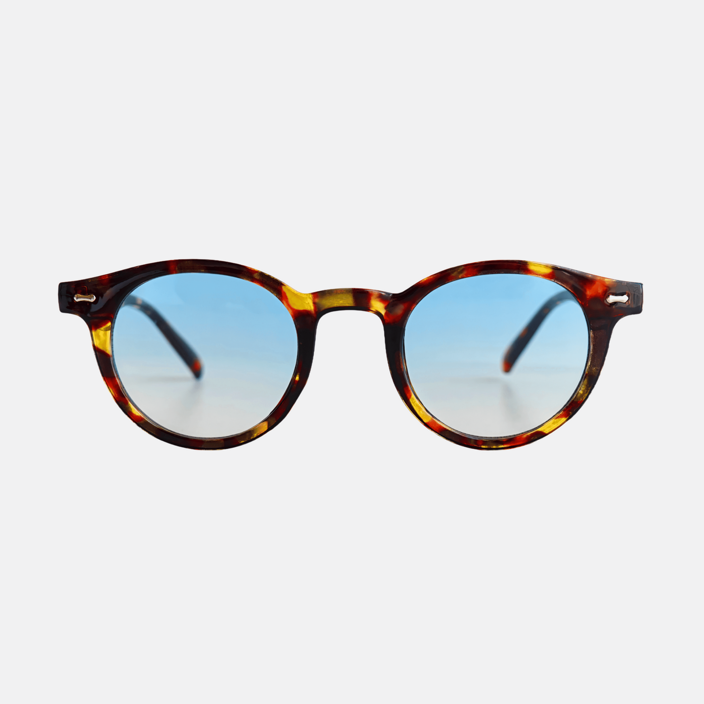 ✨Retro ronde zonnebril met klinknagels✨