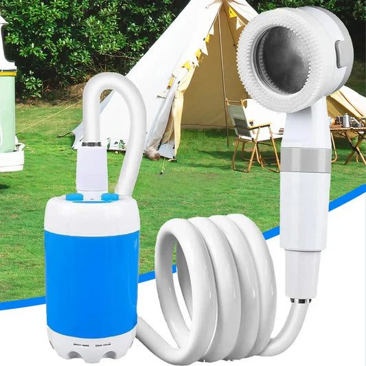 Draagbare waterpomp: set met slang en sproeiers