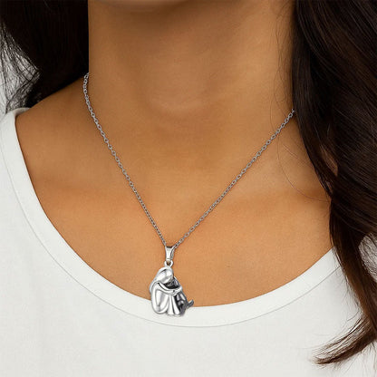 Klein meisje knuffelhalsband