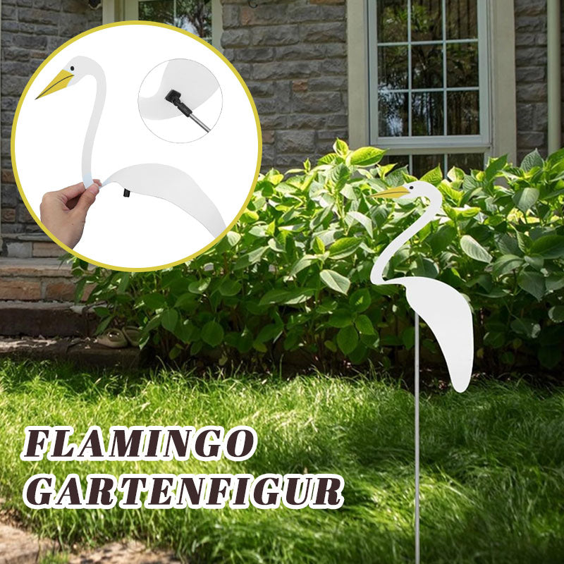 Decoratieve flamingo-windmolen – tropische feestwindgong voor uw tuin