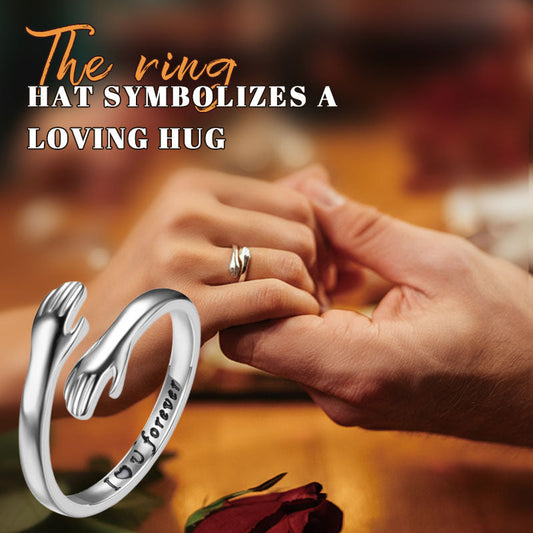 De ring die een liefdevolle knuffel symboliseert
