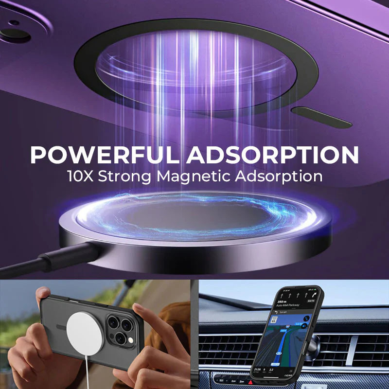 Eenvoudig magnetisch metalen telefoonhoesje voor de iPhone