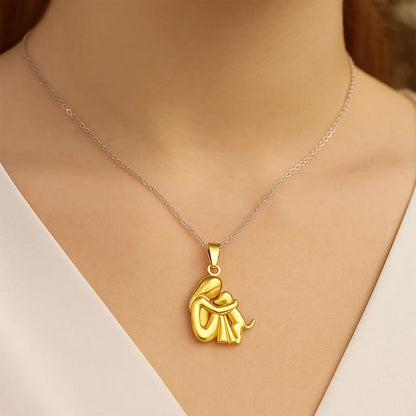 Klein meisje knuffelhalsband