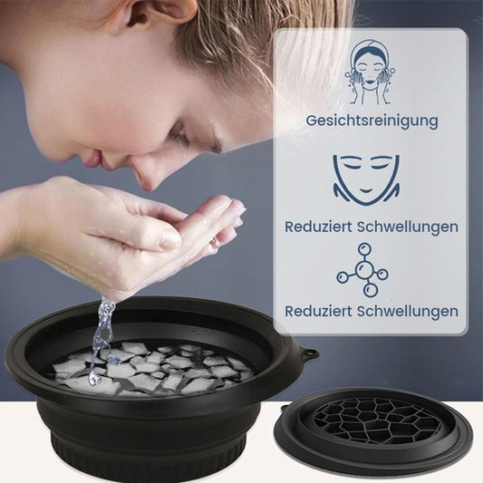 Vikbart tvättställ i silikon