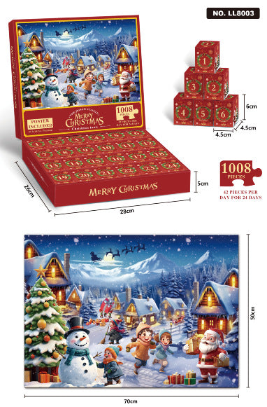 Kerst Countdown Advent Blind Box Puzzel