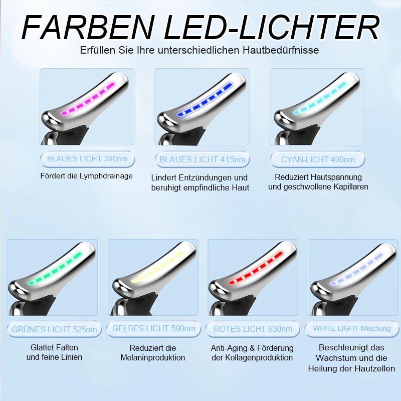 EMS ROOD LICHT THERAPIE GEZICHT HALS LIFT RIMPEL VERWIJDERAAR ÅTNA MASSAGER