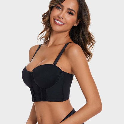 De strapless bh met lage rug