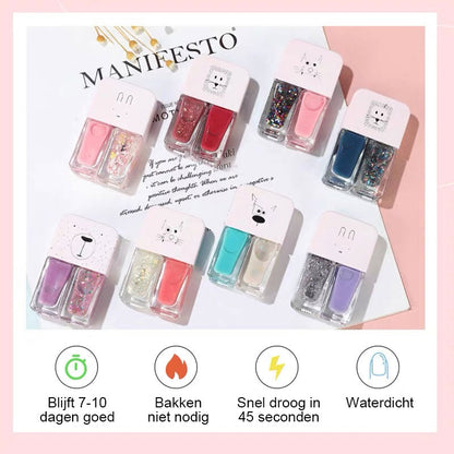 Verwijderbaar, Bakvrij, Sneldrogend, Langhoudende nagellak