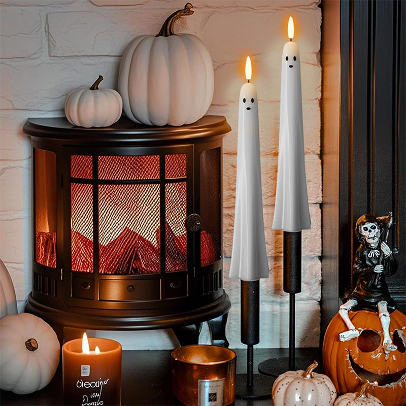 🎃👻 Afstandsbedienbaar spooklicht met 3D flikkerende vlam👻🎃