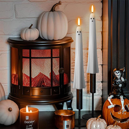 🎃👻 Afstandsbedienbaar spooklicht met 3D flikkerende vlam👻🎃