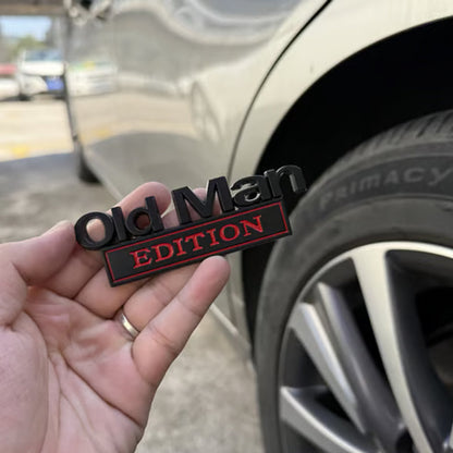 🚗 Old Man Editie bilemblem
