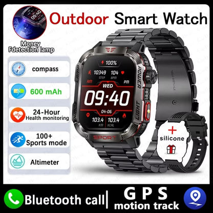 🔥70% Korting - Militaire Smartwatch - Android & iOS