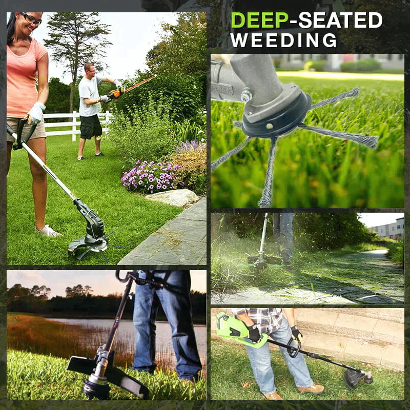 🔥Koop meer, bespaar meer🌿Vervangingskop voor grastrimmer, grasmaaikop van staaldraad