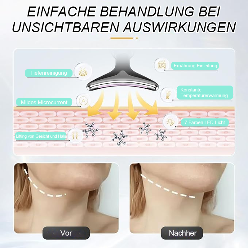 EMS ROOD LICHT THERAPIE GEZICHT HALS LIFT RIMPEL VERWIJDERAAR ÅTNA MASSAGER