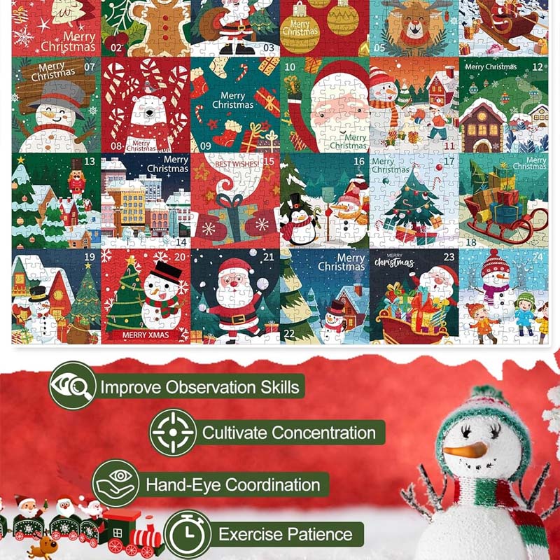 Kerst Countdown Advent Blind Box Puzzel