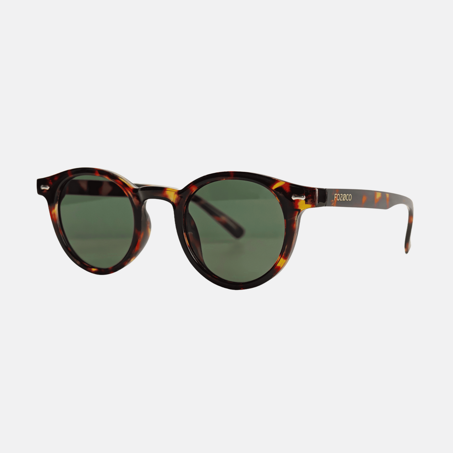 ✨Retro ronde zonnebril met klinknagels✨