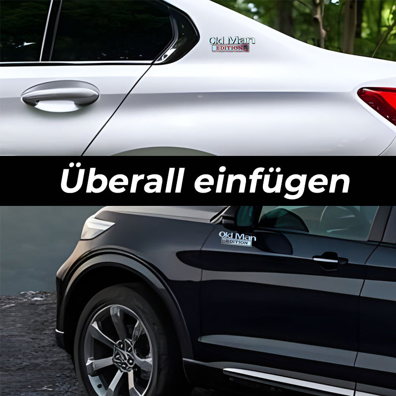 🚗 Old Man Editie bilemblem