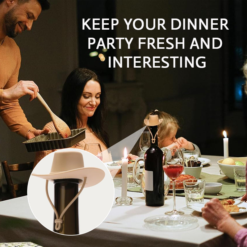 Cowboyhoed Wijnflesstopper