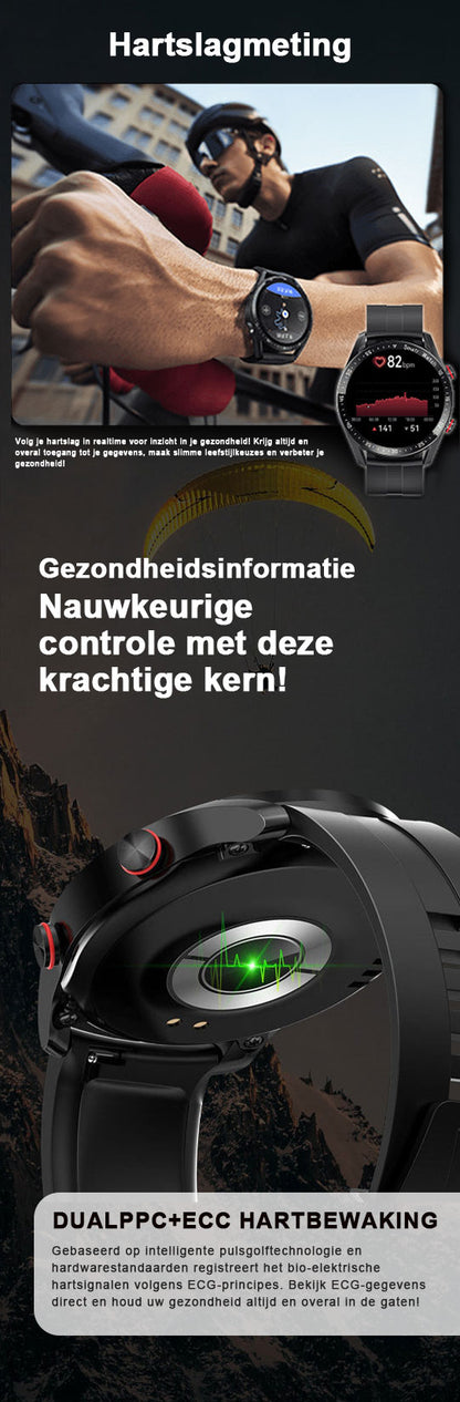 1,28-inch scherm sport smartwatch