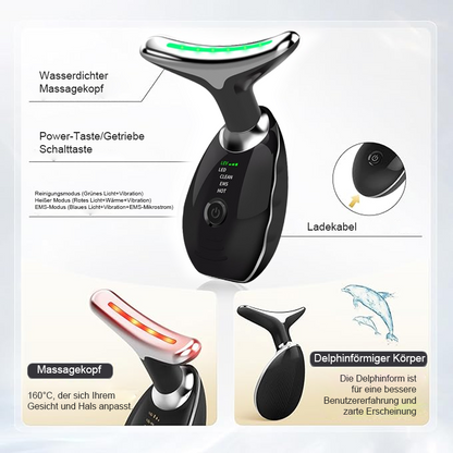 EMS ROOD LICHT THERAPIE GEZICHT HALS LIFT RIMPEL VERWIJDERAAR ÅTNA MASSAGER